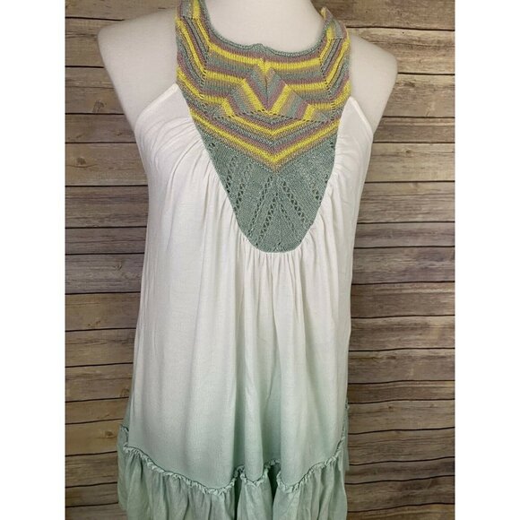 Free People Small Ombre Swing Dress Tunic Crochet - Picture 5 of 12